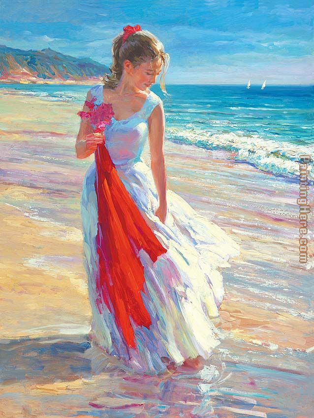 coastal breeze painting - Vladimir Volegov coastal breeze art painting
